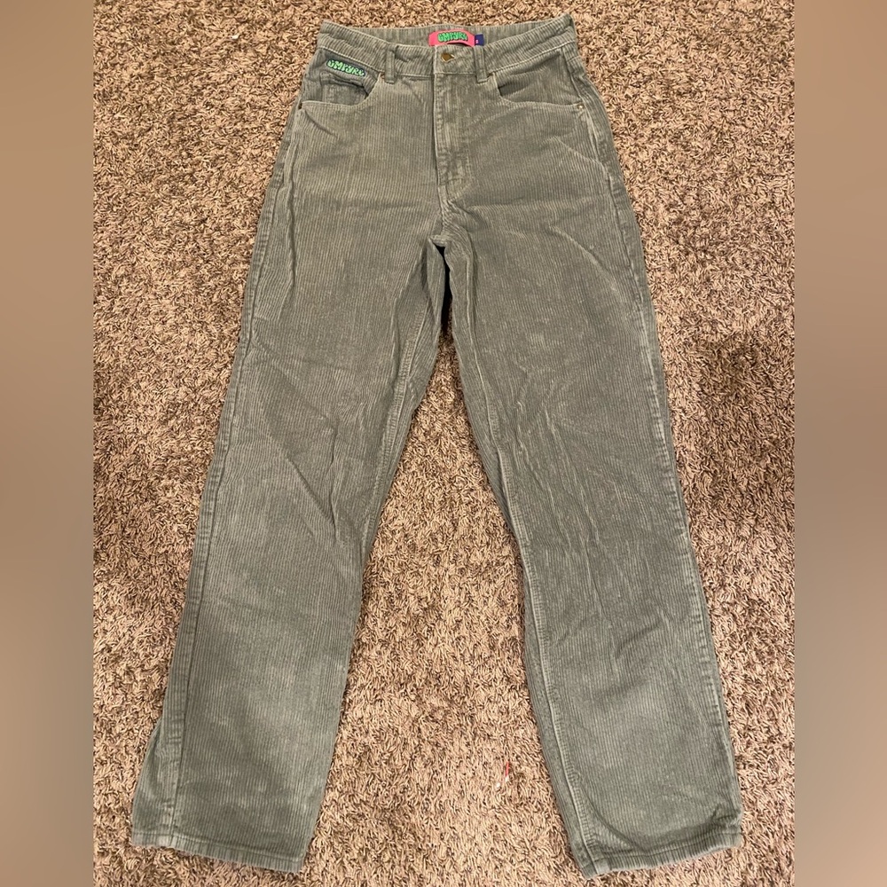 Baggy Green Courdory Empyre Mens Pants Used in Good Condition